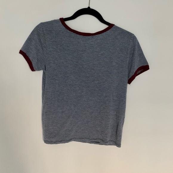 SUGARCLOTH CROPPED STRIPED TEE - Picture 6 of 6